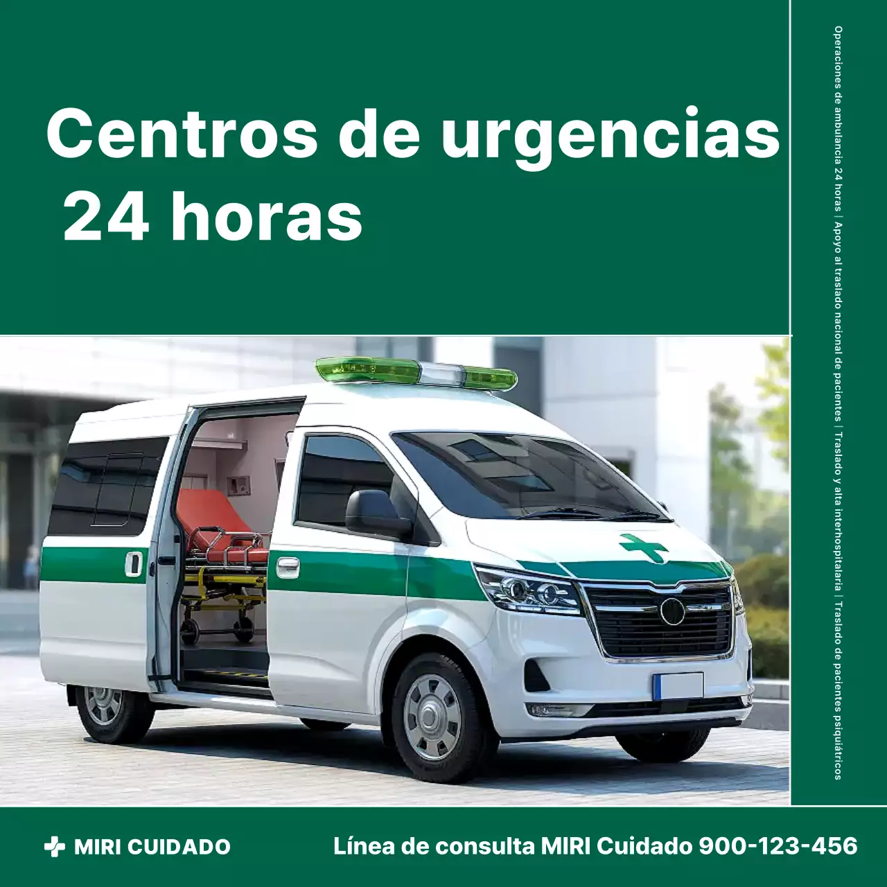 Promoción médica de emergencia simple y ecológica