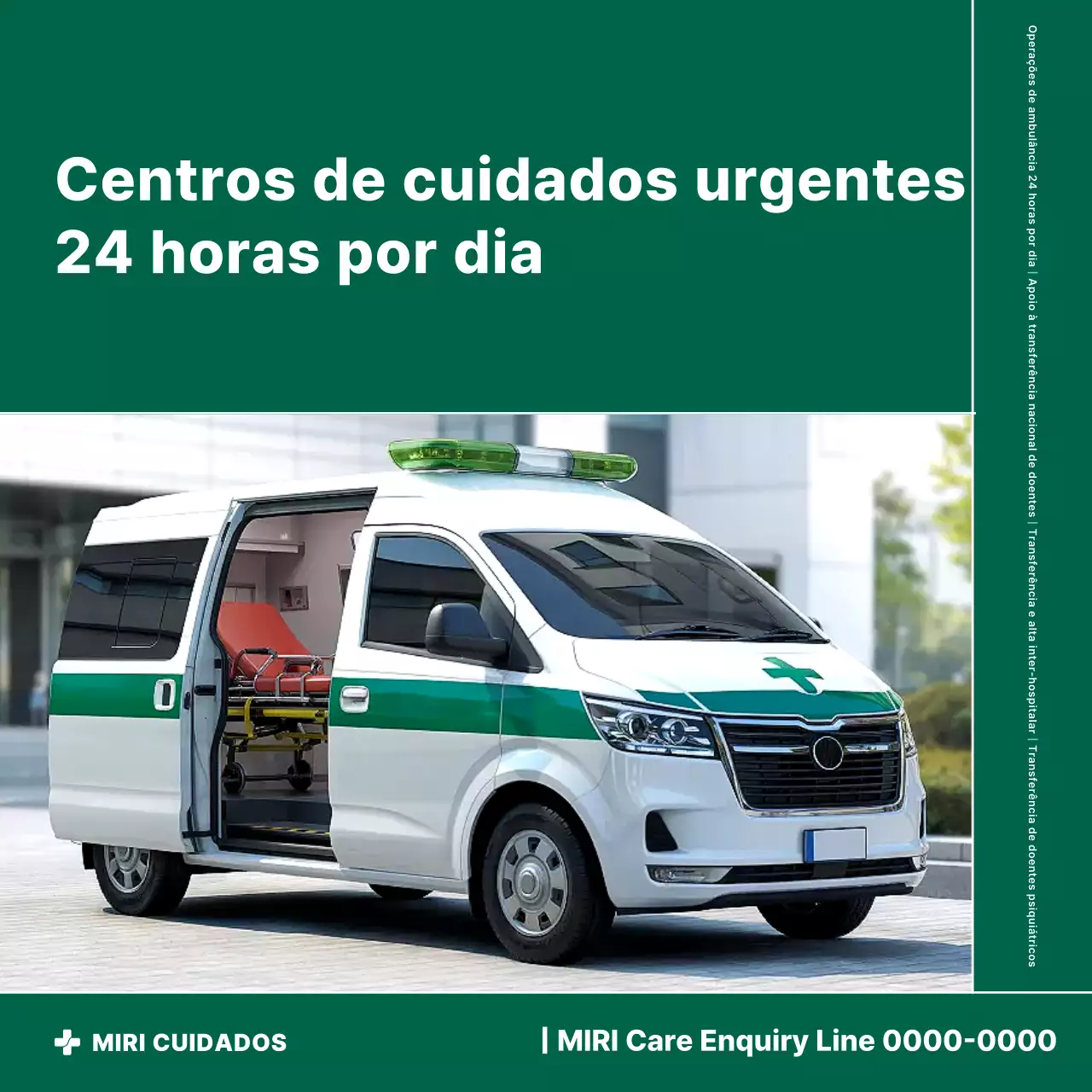Promoção Médica de Emergência Verde e Simples