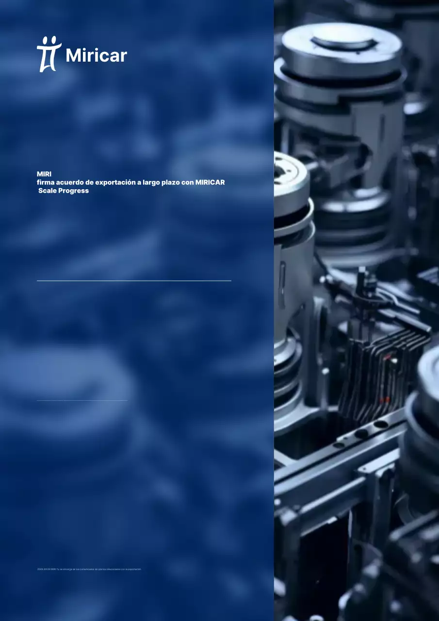 Promoción de contratos de exportación Blue Modern