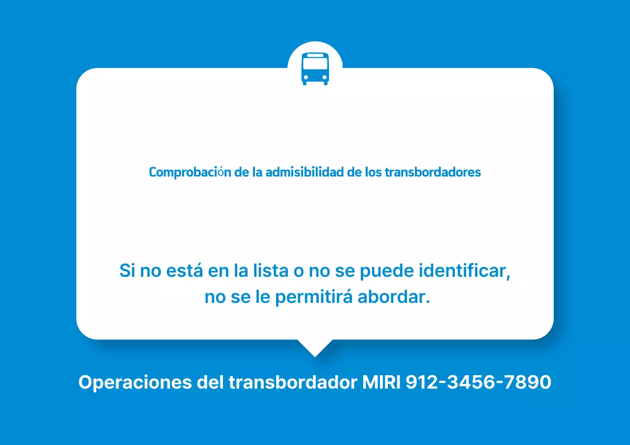 Aviso a los usuarios del Autobús Lanzadera Simple Azul