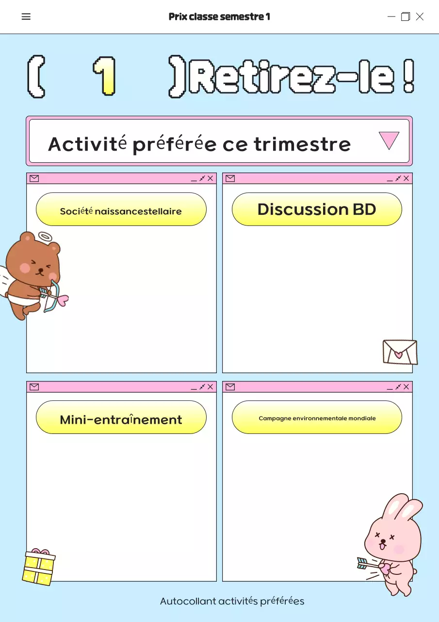 Événement scolaire Sky Blue Baby