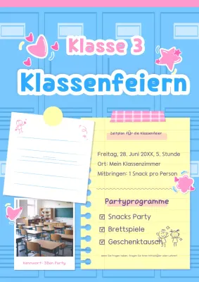 Leitfaden für die Party der Blue Baby Class