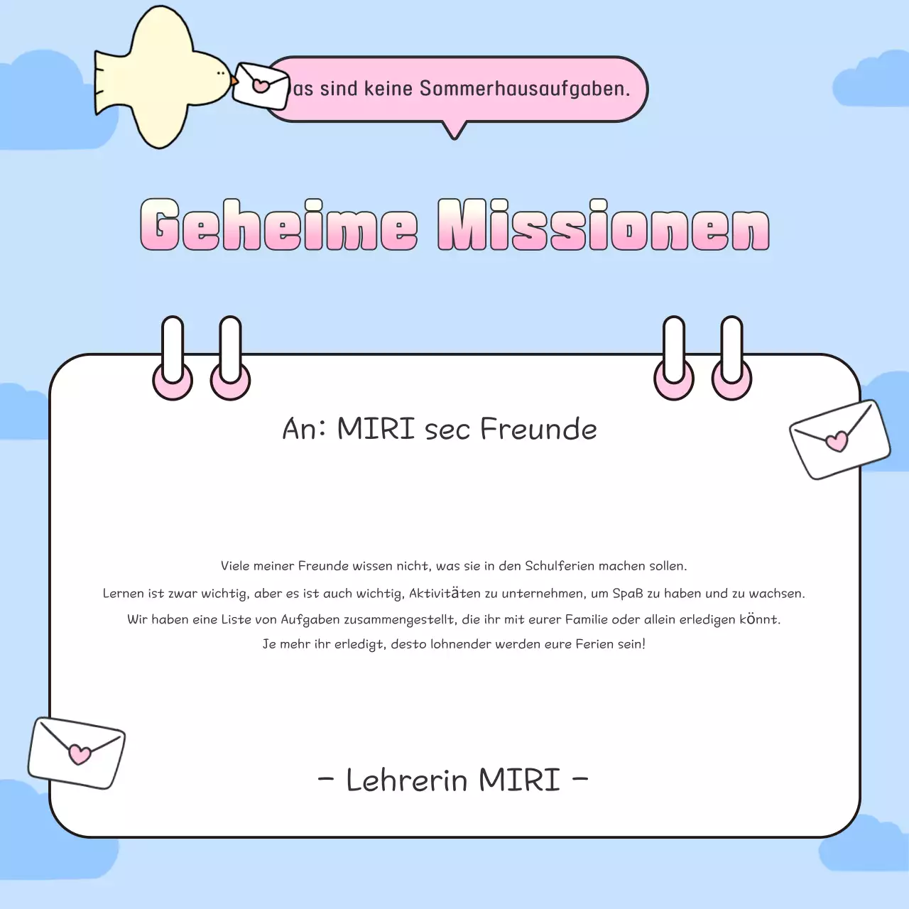 Himmelblaues Baby-Ferien-Herausforderungs-Event