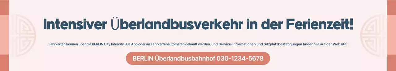 Informationen zum Betrieb des traditionellen rosa Feiertagsbusses