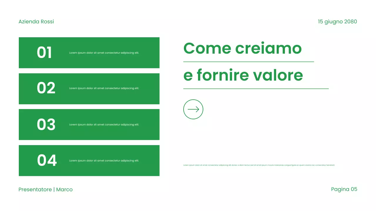 Presentazione sulla sostenibilità moderna e verde