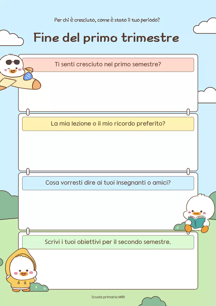 Diario della vita scolastica di Sky Blue Baby