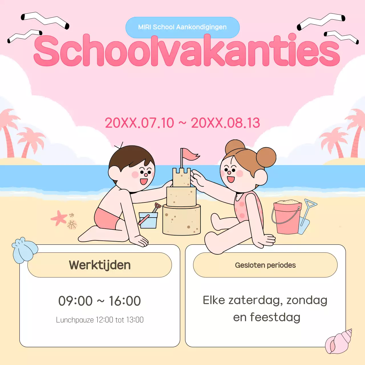 Vakantiegids voor roze baby's