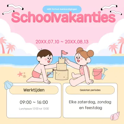 Vakantiegids voor roze baby's