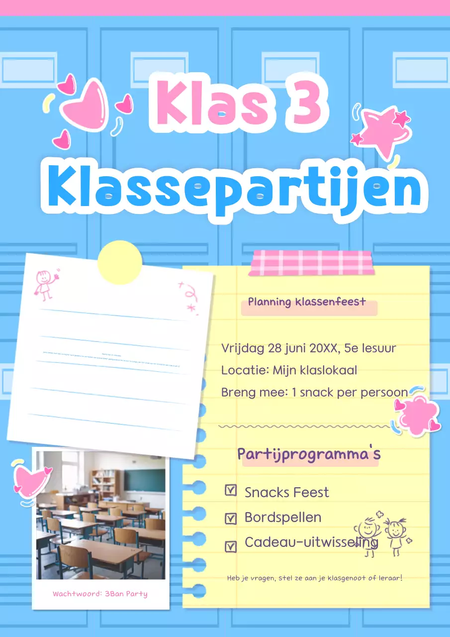 Gids voor een feestje in de Blue Baby Class