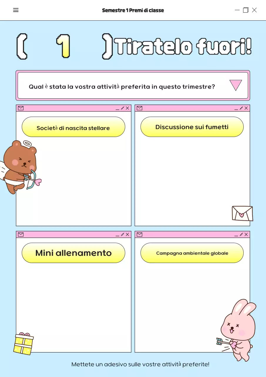 Evento scolastico Sky Blue Baby