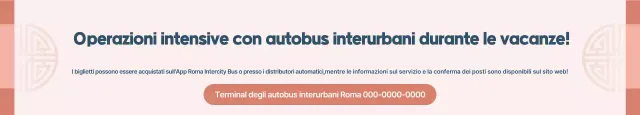 Informazioni sul funzionamento del bus tradizionale rosa per le feste