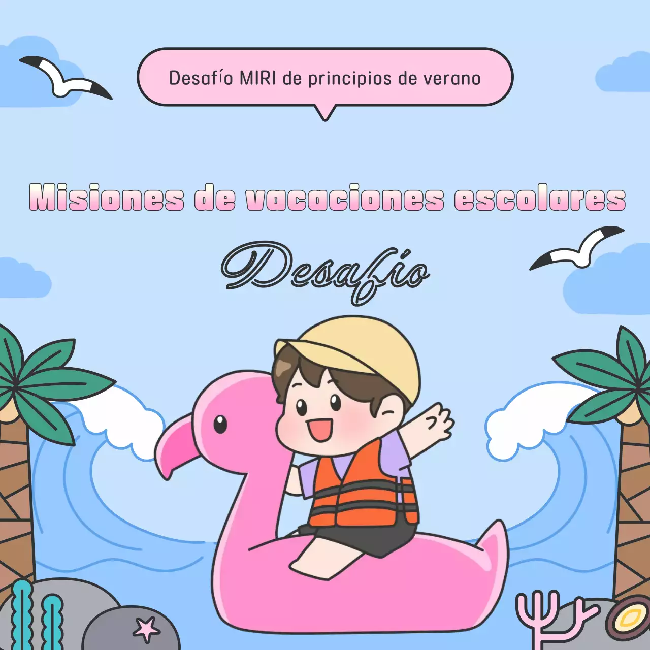 Evento Desafío de Vacaciones Bebé Azul Cielo