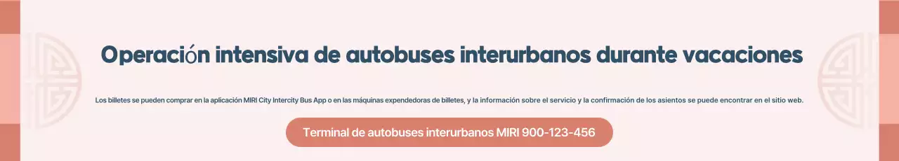 Información sobre el funcionamiento del autobús festivo tradicional rosa