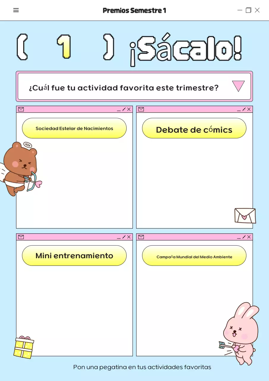 Evento escolar para bebés Sky Blue