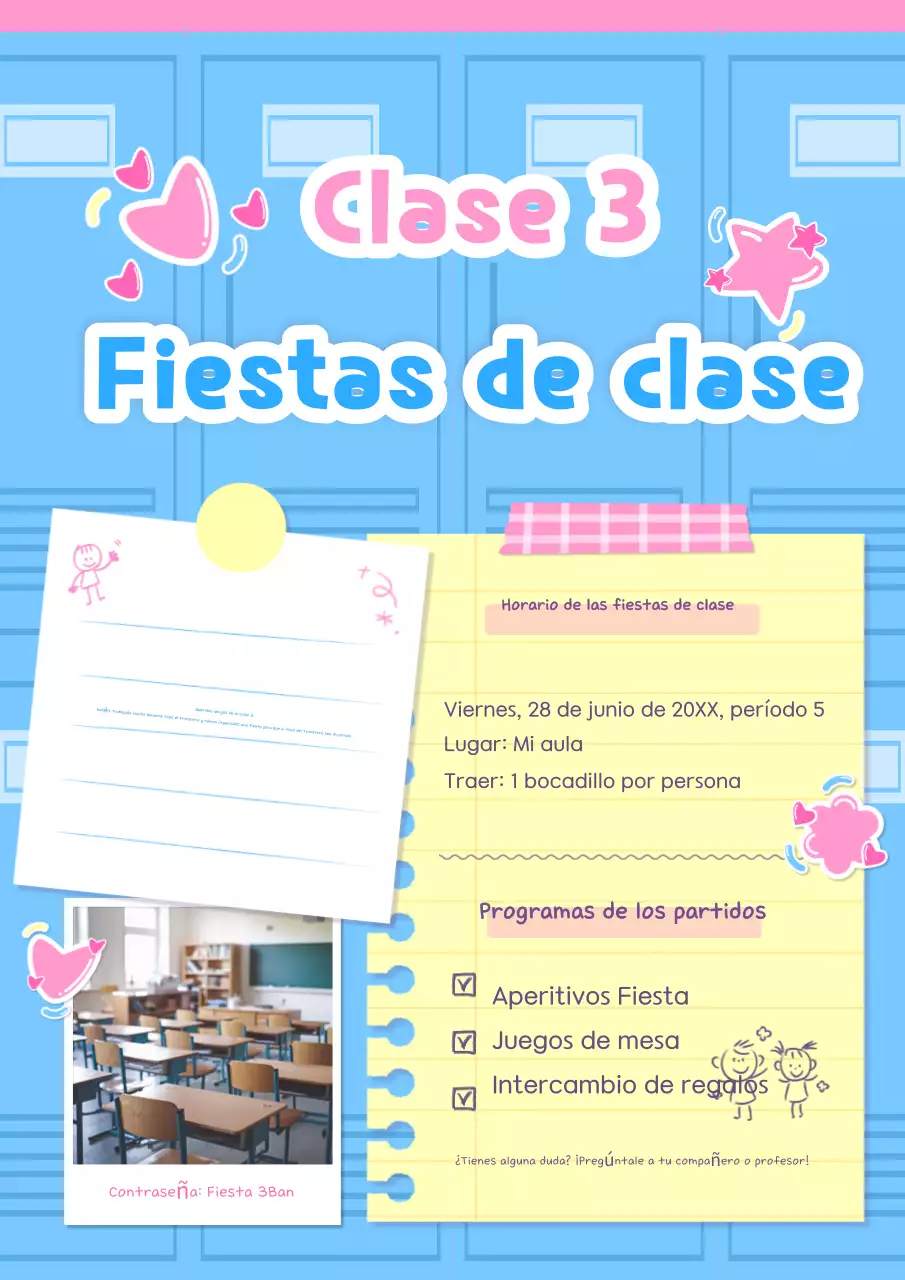 Guía para fiestas de la clase Blue Baby