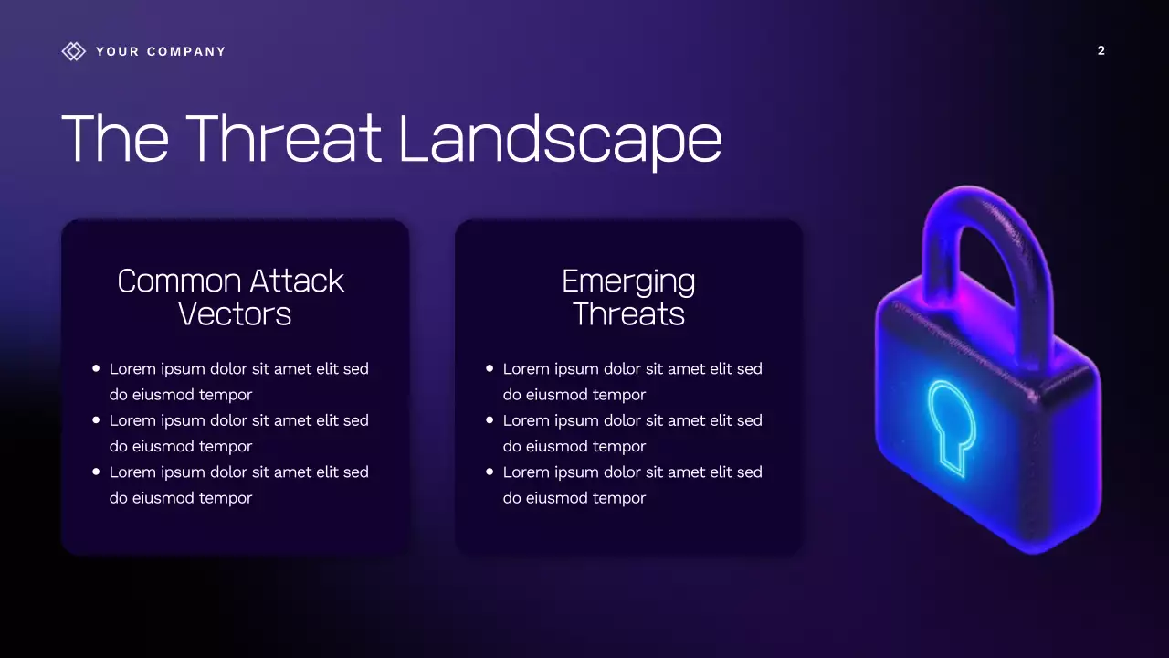 Purple Futuristic Cybersafety Lecture Presentation