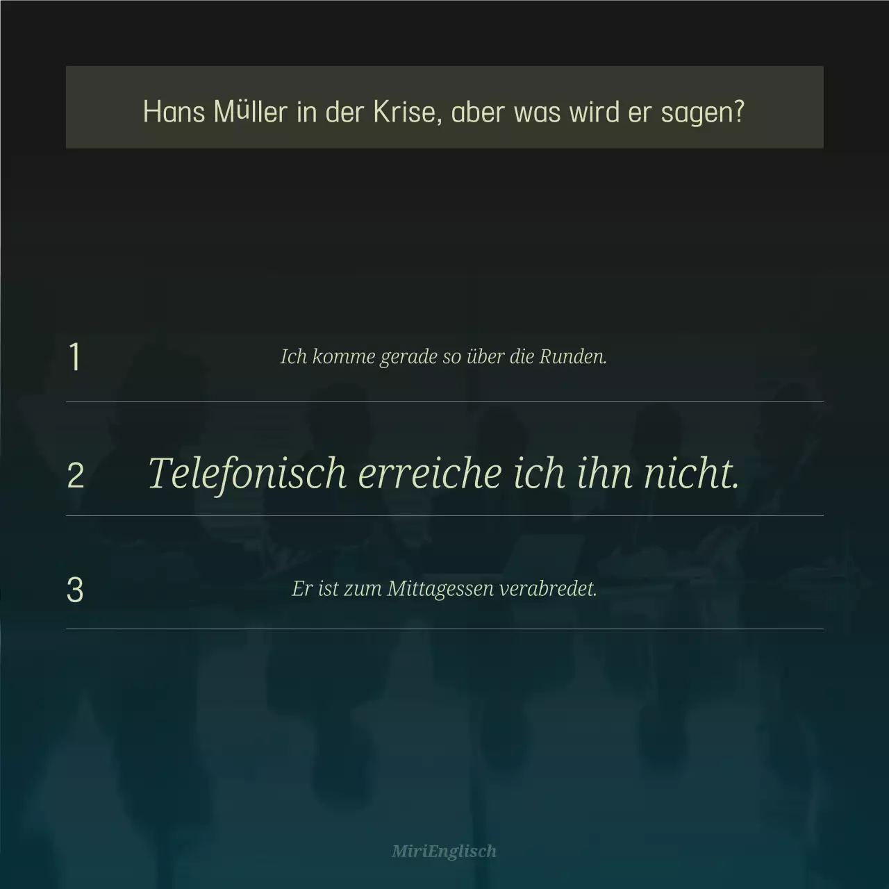 Khaki Moderne Wirtschaftsausbildung