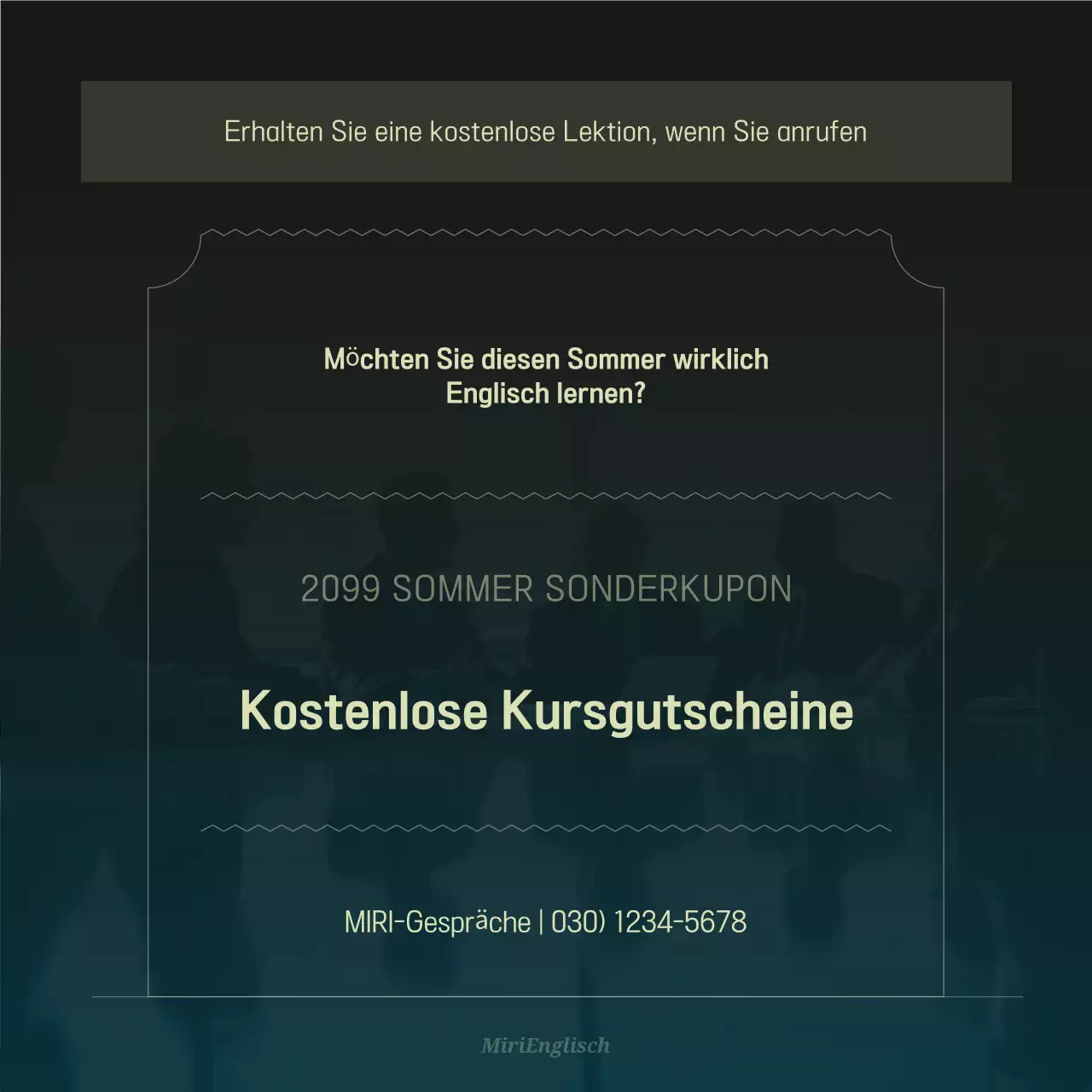 Khaki Moderne Wirtschaftsausbildung