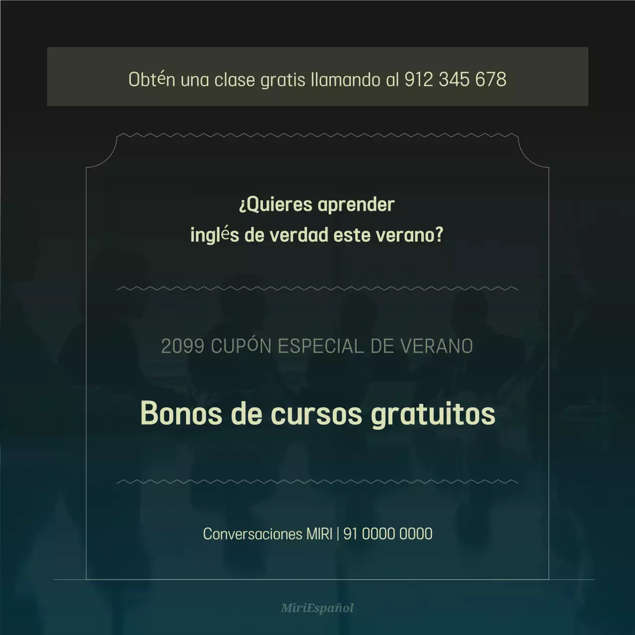 Educación empresarial moderna en color caqui