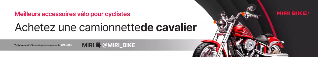 Publicité pour une moto moderne rouge