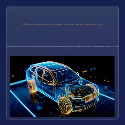 Promotion de la technologie des pièces automobiles bleues simples