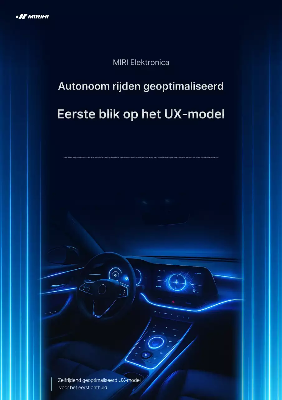 Blue's moderne zelfrijdende auto-promotie