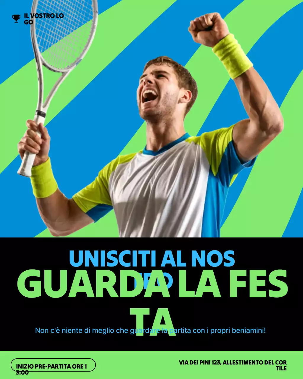 Post Instagram di invito per sport moderni e verdi