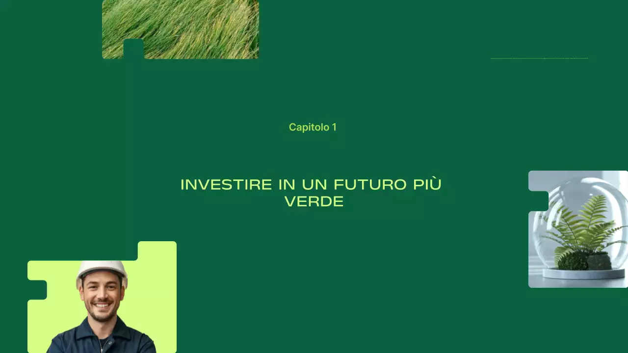 Presentazione sulla promozione degli investimenti in energie rinnovabili moderne e verdi