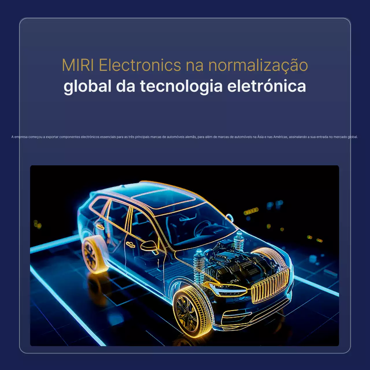 Promoção de tecnologia de peças de carro azul simples