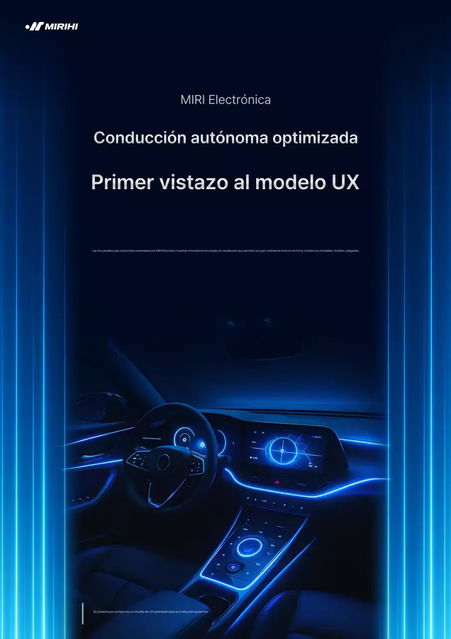Promoción del moderno coche autónomo de Blue