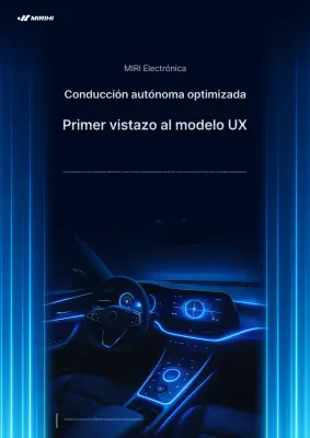Promoción del moderno coche autónomo de Blue