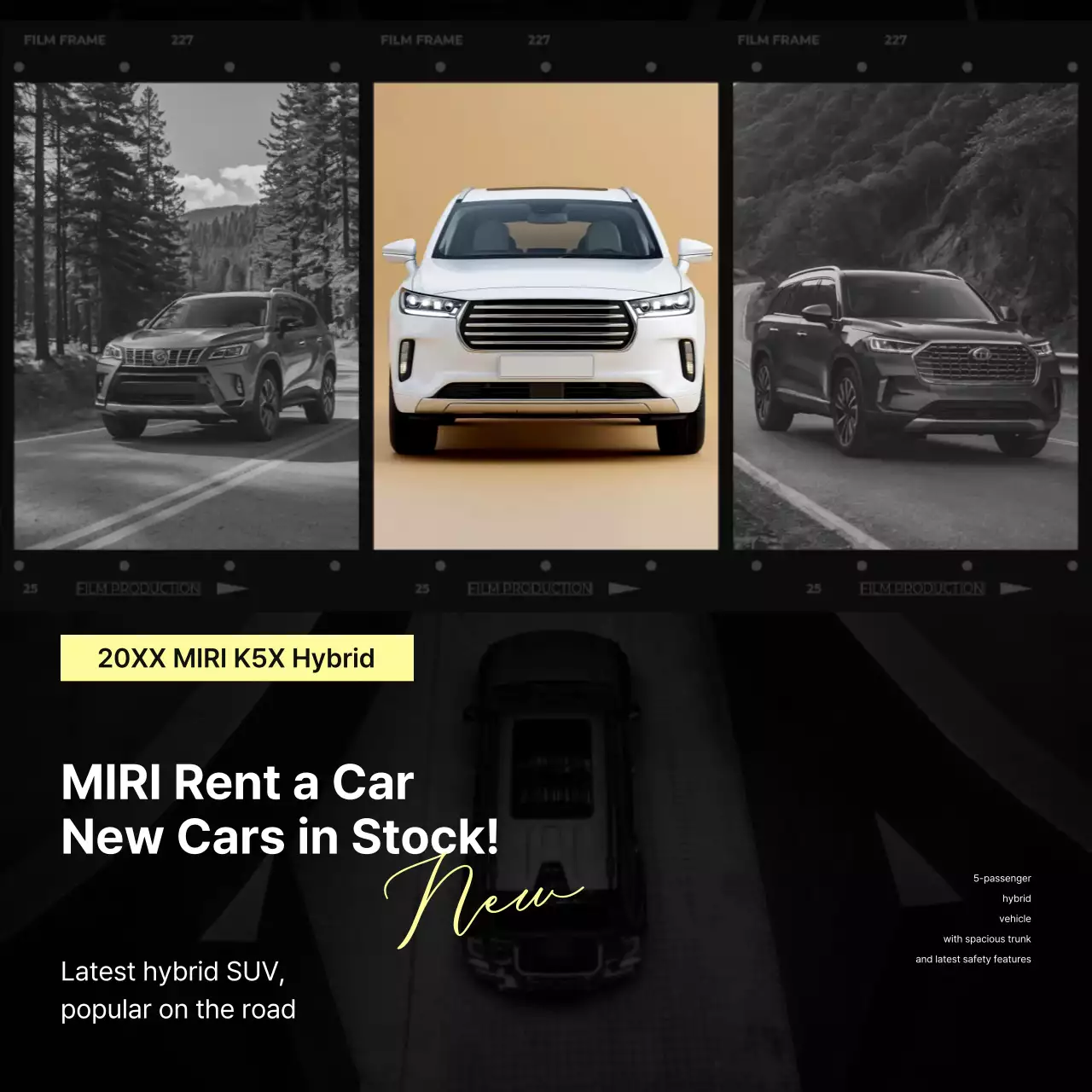 White modern car promotion