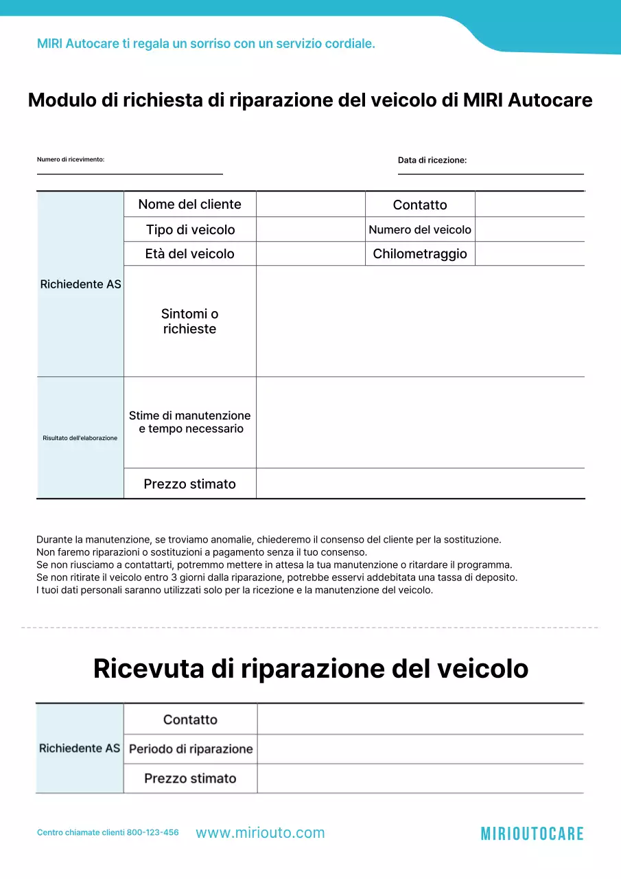 Guida alla riparazione dei veicoli Sky Blue Clean