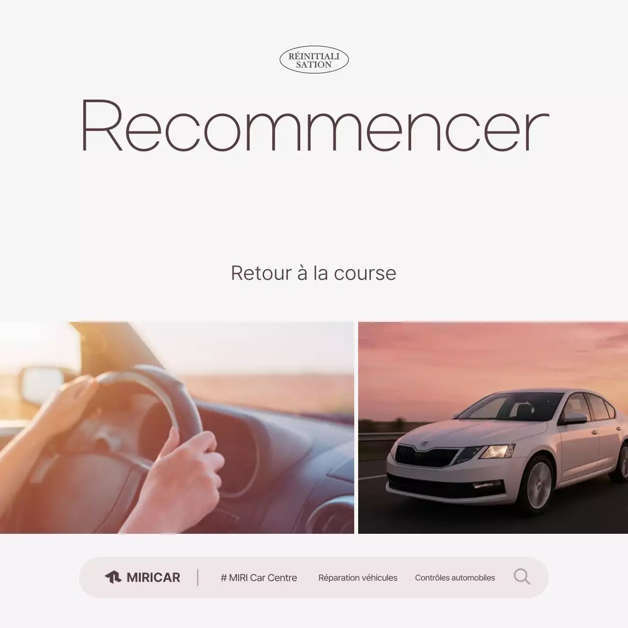 Publicité pour une voiture moderne et émotionnelle beige