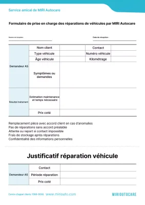 Guide de réparation de véhicule propre Sky Blue