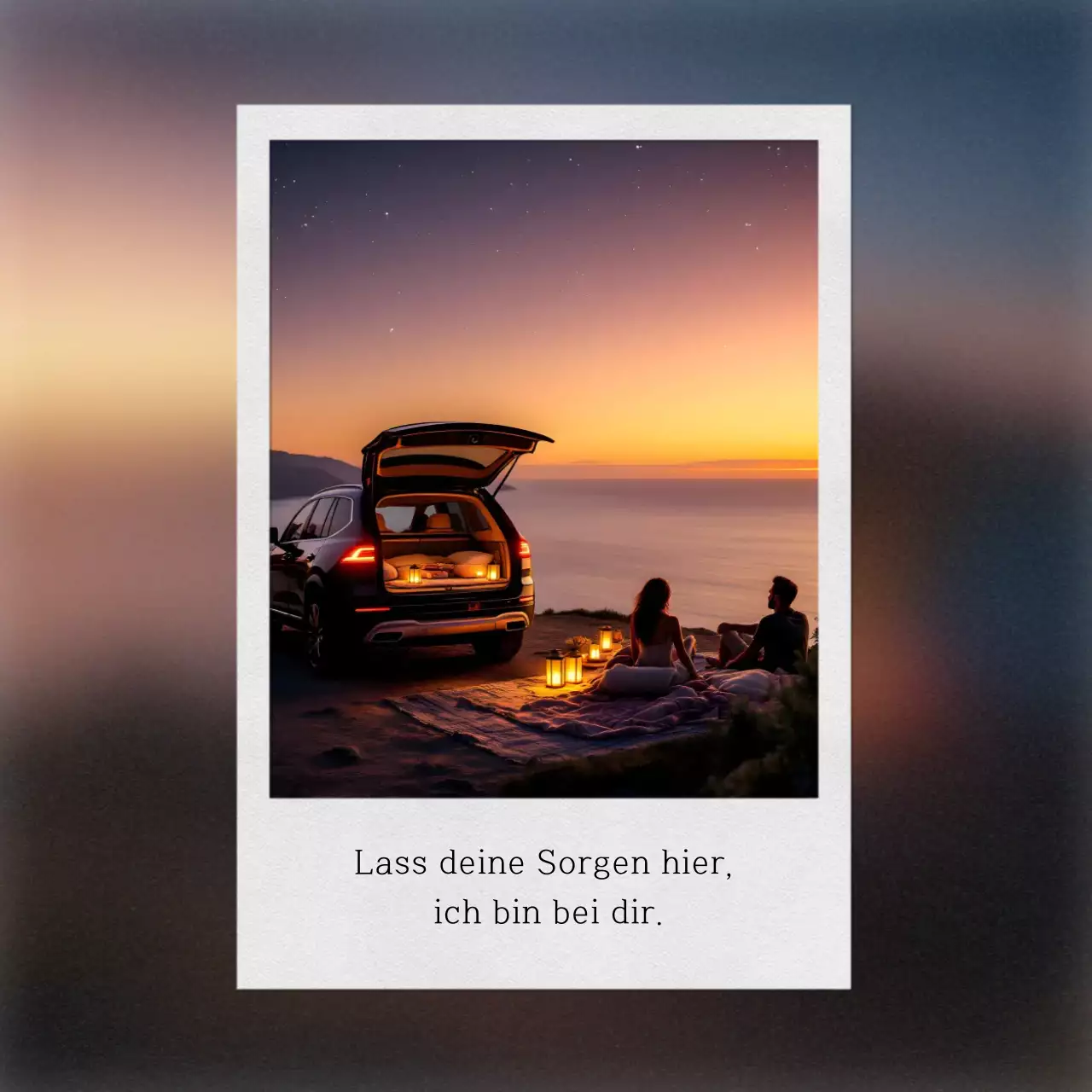 Orange Einfache Emotionale Autoreise