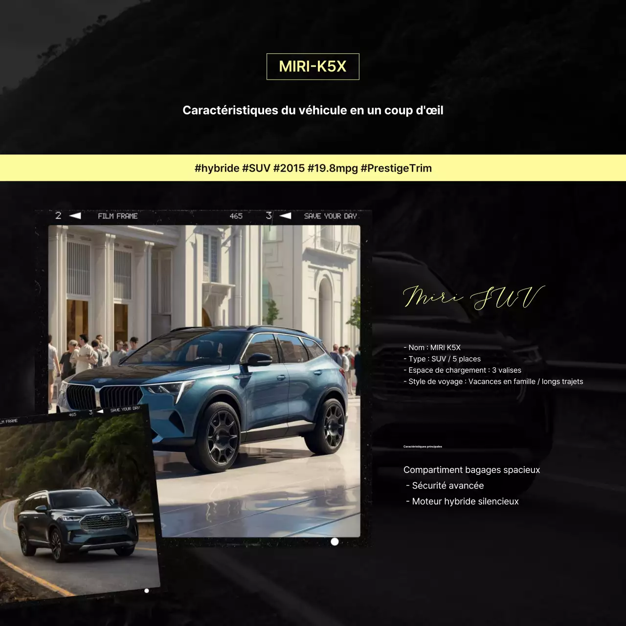 Promotion de voitures blanches modernes