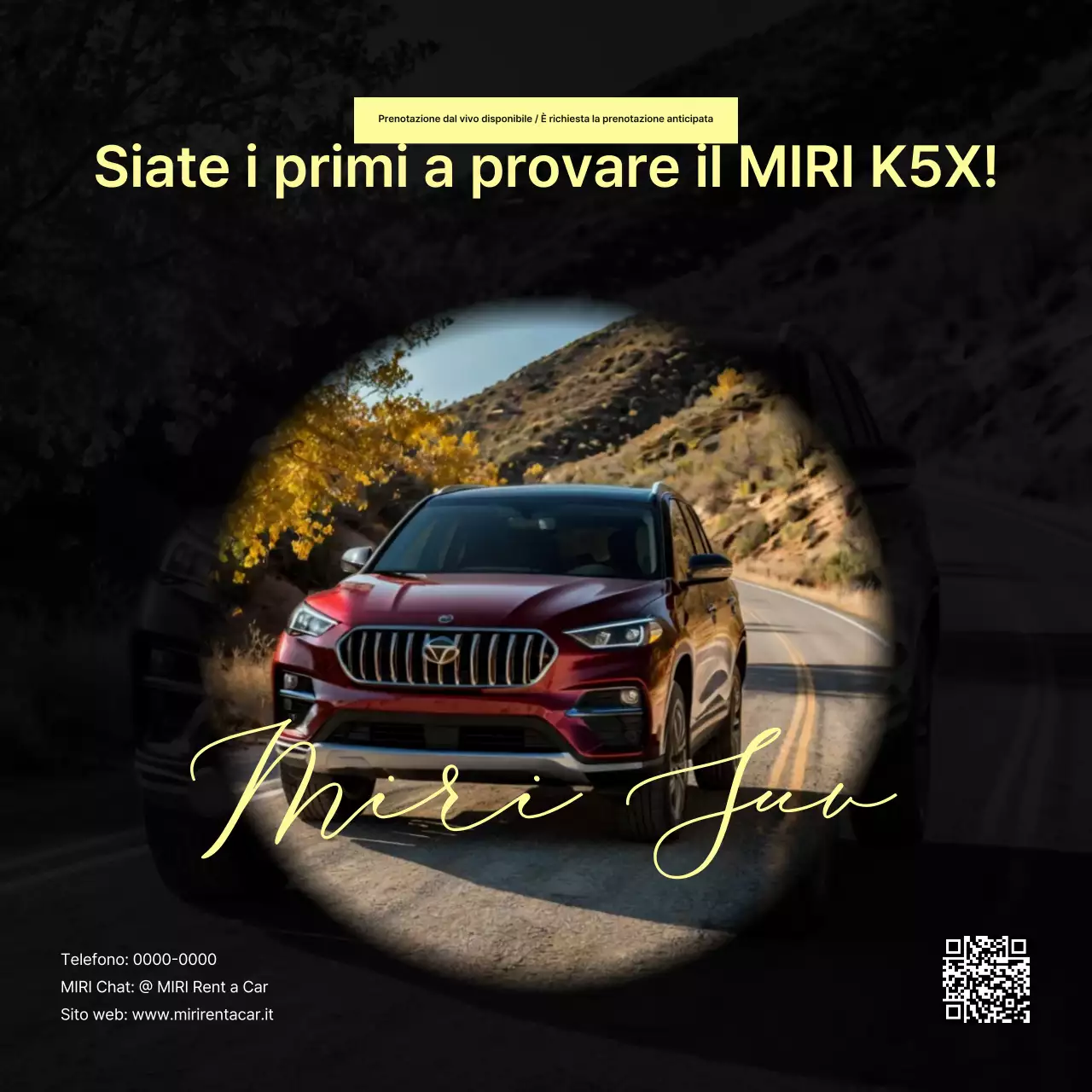 Promozione auto moderna bianca