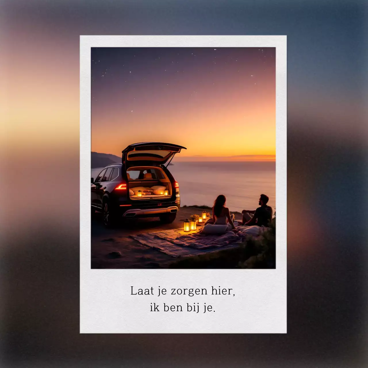 Oranje Eenvoudige Emotionele Autoreis