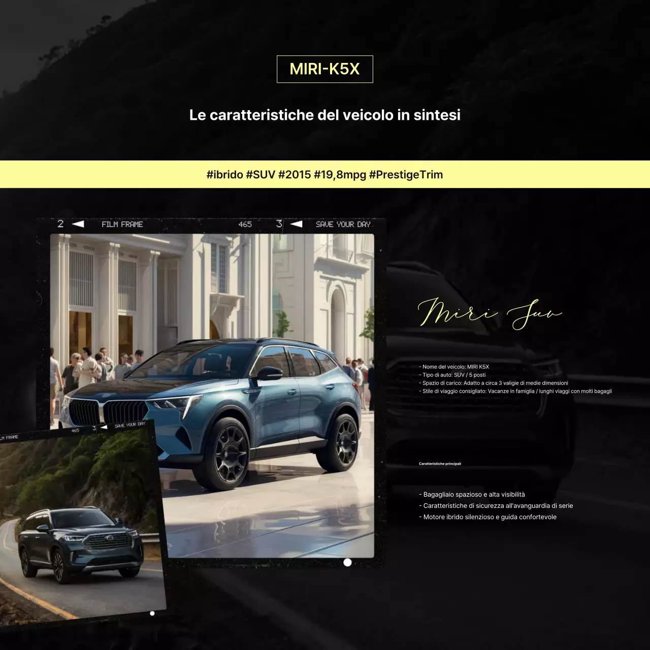 Promozione auto moderna bianca