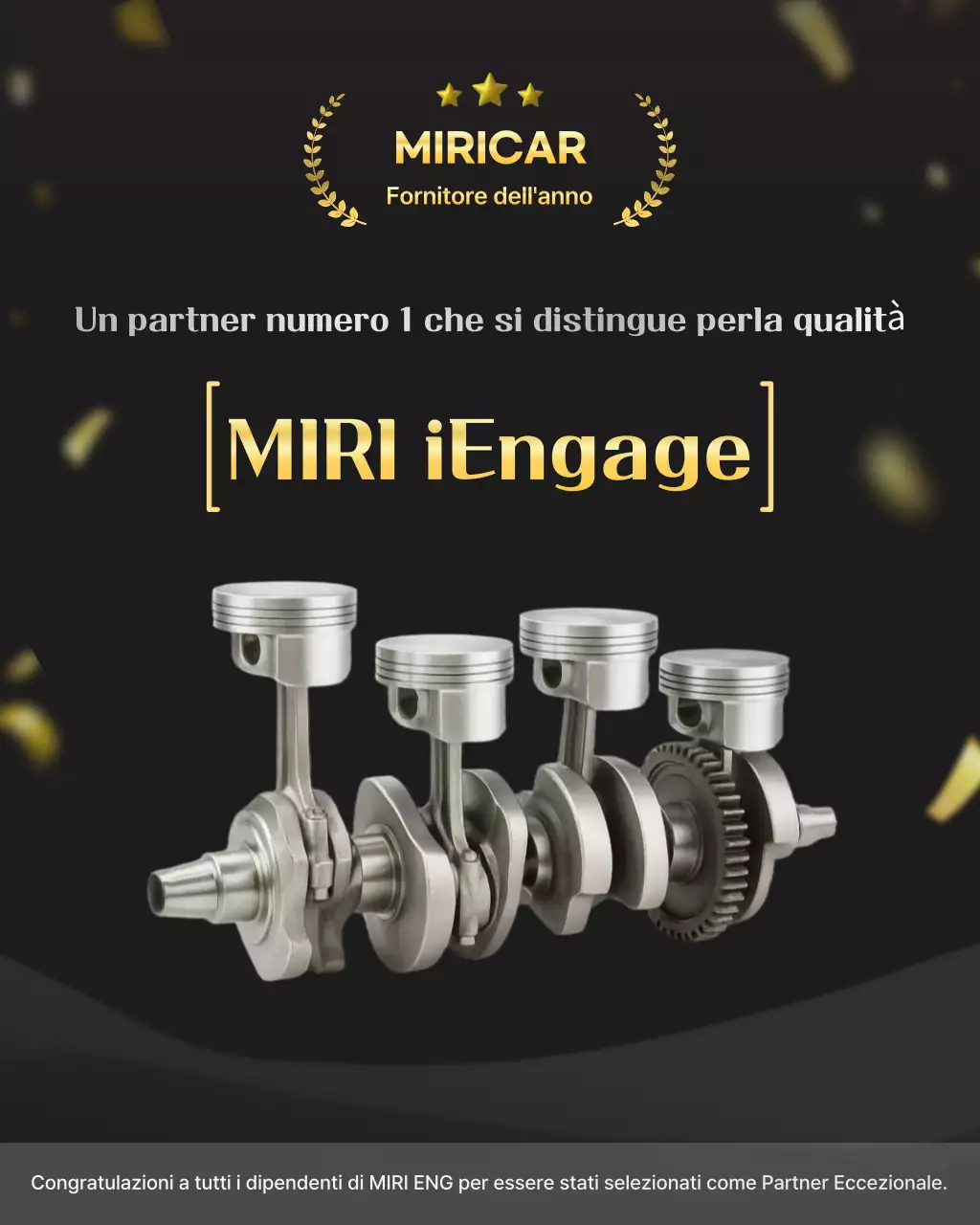 Promozione di ricambi auto di lusso neri