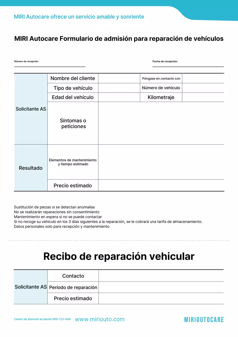 Guía de reparación de vehículos Sky Blue Clean