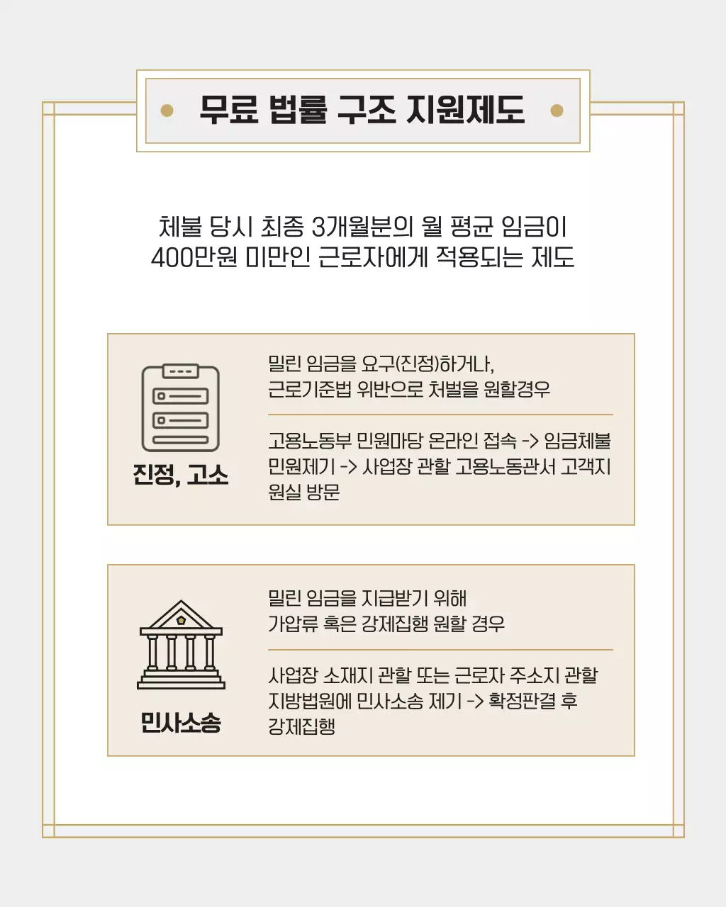 검정과 베이지의 고급스런 법무법인 로펌 홍보