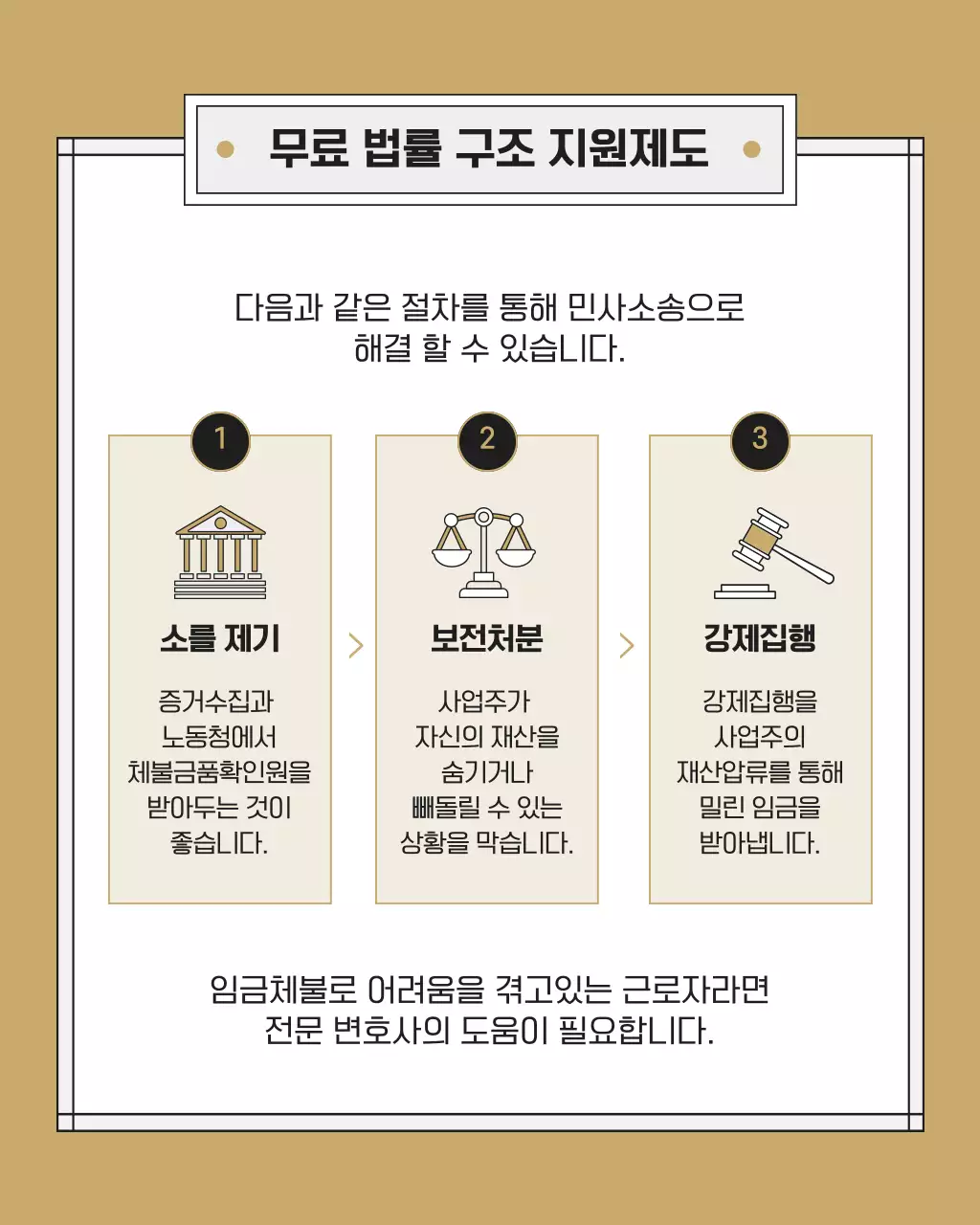 검정과 베이지의 고급스런 법무법인 로펌 홍보