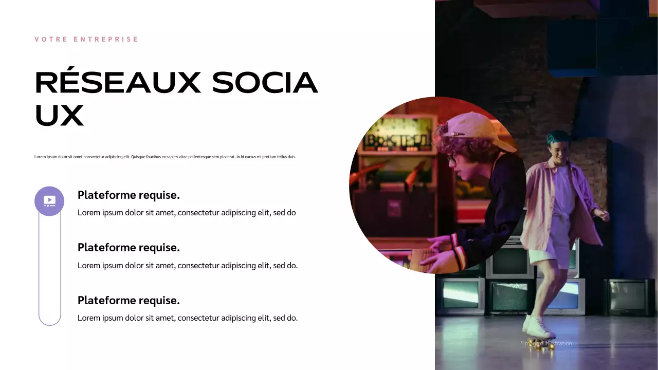 Présentation de l'influence moderne bleue