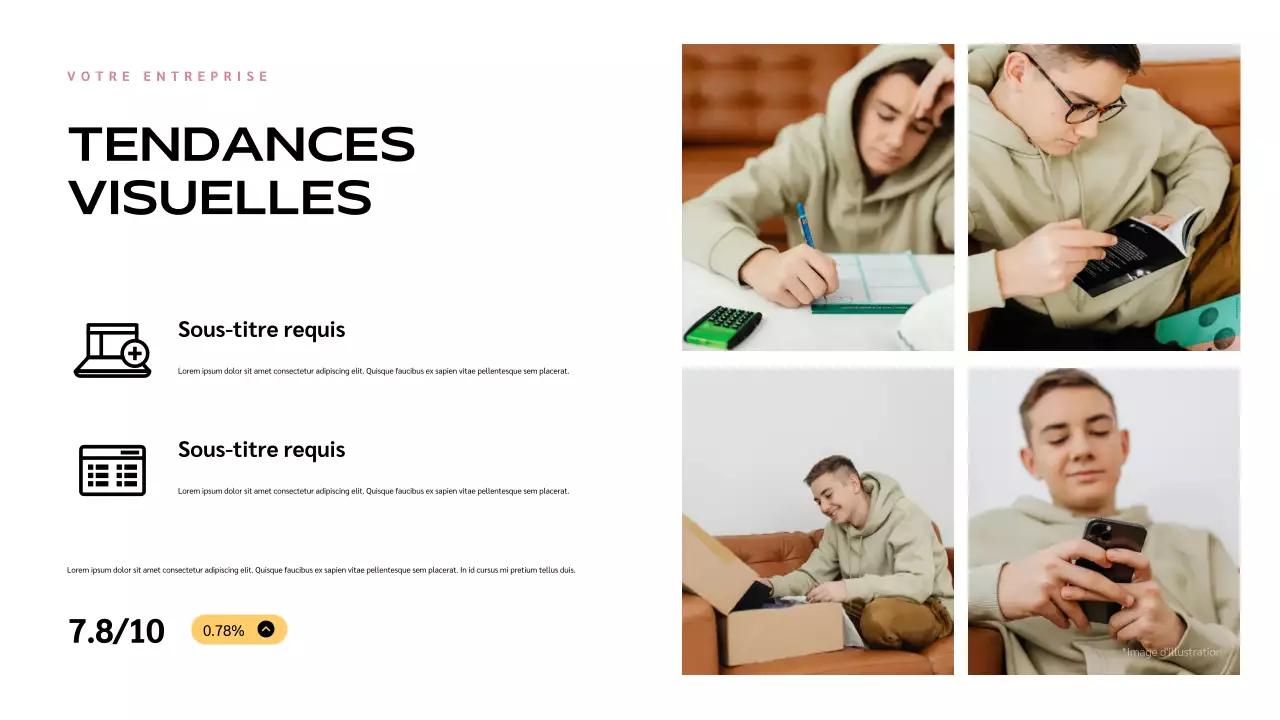 Présentation de l'influence moderne bleue