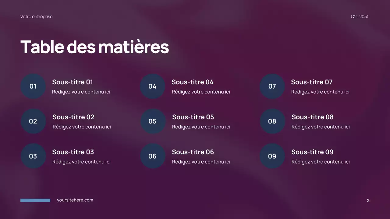 Présentation de l'anatomie moderne bleue