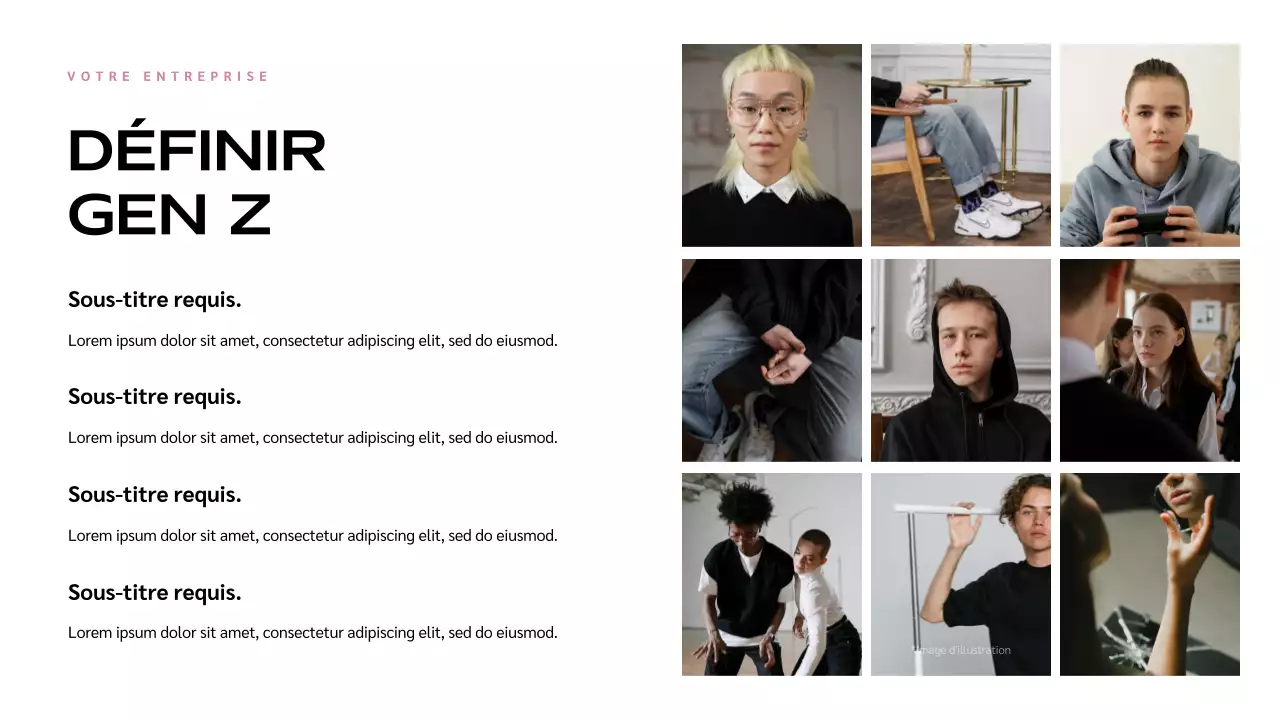 Présentation de l'influence moderne bleue