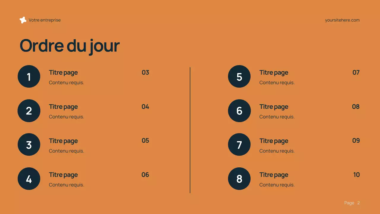 Présentation de carrière moderne bleue