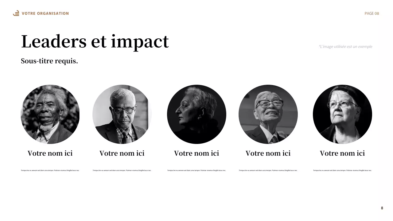 Présentation abstraite beige sur l'égalité